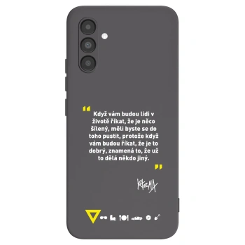 Picasee silikonový černý obal pro Samsung Galaxy A04s A047F - Kazma - MĚLI BYSTE SE DO TOHO PUSTIT