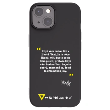 Picasee silikonový černý obal pro Apple iPhone 15 - Kazma - MĚLI BYSTE SE DO TOHO PUSTIT