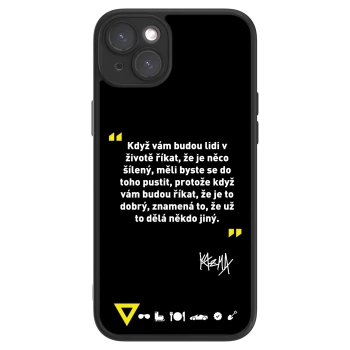 Picasee ULTIMATE CASE pro Apple iPhone 15 Plus - Kazma - MĚLI BYSTE SE DO TOHO PUSTIT