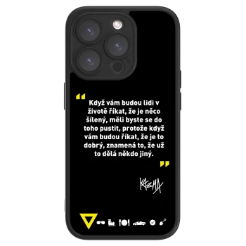 Picasee ULTIMATE CASE pro Apple iPhone 15 Pro - Kazma - MĚLI BYSTE SE DO TOHO PUSTIT
