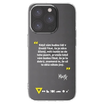 Picasee silikonový průhledný obal pro Apple iPhone 15 Pro - Kazma - MĚLI BYSTE SE DO TOHO PUSTIT