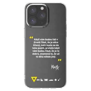 Picasee silikonový průhledný obal pro Apple iPhone 15 Pro Max - Kazma - MĚLI BYSTE SE DO TOHO PUSTIT