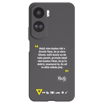 Picasee silikonový černý obal pro Honor 90 Lite 5G - Kazma - MĚLI BYSTE SE DO TOHO PUSTIT