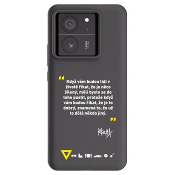 Picasee silikonový černý obal pro Xiaomi 13T - Kazma - MĚLI BYSTE SE DO TOHO PUSTIT