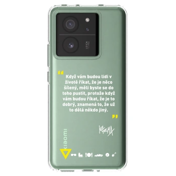 Picasee silikonový průhledný obal pro Xiaomi 13T - Kazma - MĚLI BYSTE SE DO TOHO PUSTIT