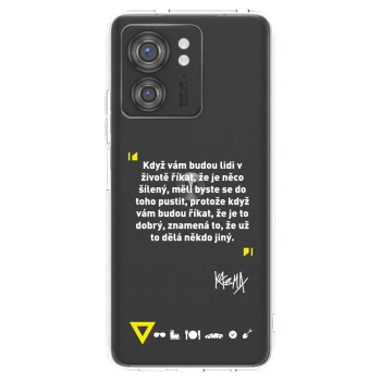Picasee silikonový průhledný obal pro Motorola Edge 40 - Kazma - MĚLI BYSTE SE DO TOHO PUSTIT