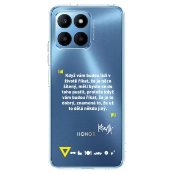 Picasee silikonový průhledný obal pro Honor 70 Lite - Kazma - MĚLI BYSTE SE DO TOHO PUSTIT