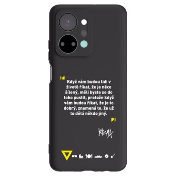Picasee silikonový černý obal pro Honor X7a - Kazma - MĚLI BYSTE SE DO TOHO PUSTIT