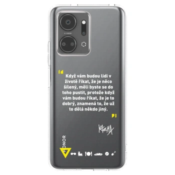 Picasee silikonový průhledný obal pro Honor X7a - Kazma - MĚLI BYSTE SE DO TOHO PUSTIT