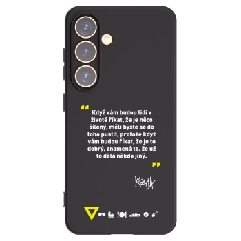 Picasee silikonový černý obal pro Samsung Galaxy S24 S921B 5G - Kazma - MĚLI BYSTE SE DO TOHO PUSTIT