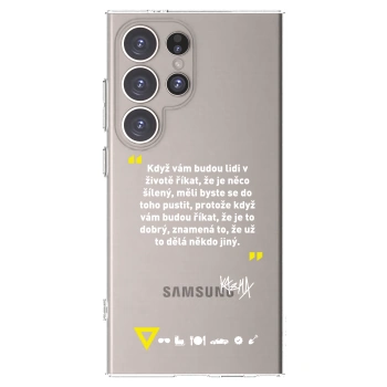 Picasee silikonový průhledný obal pro Samsung Galaxy S24 Ultra S928B 5G - Kazma - MĚLI BYSTE SE DO TOHO PUSTIT