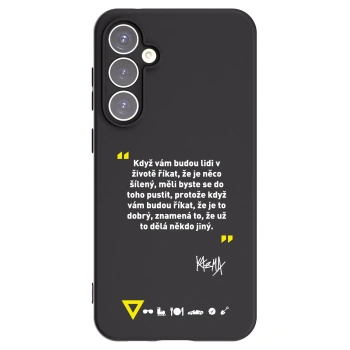 Picasee silikonový černý obal pro Samsung Galaxy S23 FE S711B - Kazma - MĚLI BYSTE SE DO TOHO PUSTIT
