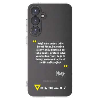 Picasee silikonový průhledný obal pro Samsung Galaxy S23 FE S711B - Kazma - MĚLI BYSTE SE DO TOHO PUSTIT