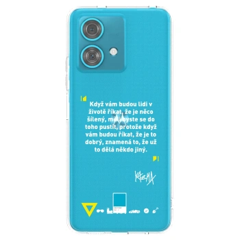Picasee silikonový průhledný obal pro Motorola Edge 40 Neo - Kazma - MĚLI BYSTE SE DO TOHO PUSTIT
