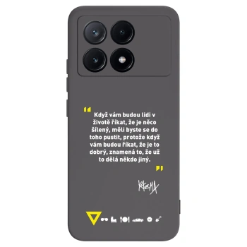Picasee silikonový černý obal pro Xiaomi Poco X6 Pro - Kazma - MĚLI BYSTE SE DO TOHO PUSTIT