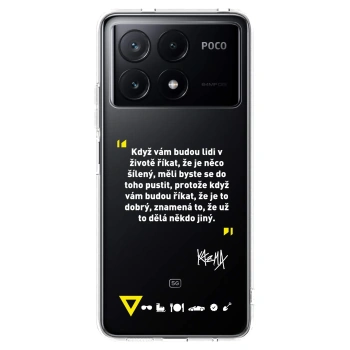 Picasee silikonový průhledný obal pro Xiaomi Poco X6 Pro - Kazma - MĚLI BYSTE SE DO TOHO PUSTIT