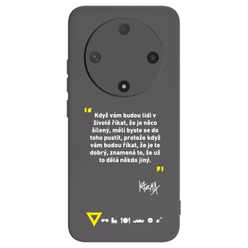 Picasee silikonový černý obal pro Honor Magic6 Lite 5G - Kazma - MĚLI BYSTE SE DO TOHO PUSTIT