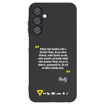 Picasee silikonový černý obal pro Samsung Galaxy A25 A256B 5G - Kazma - MĚLI BYSTE SE DO TOHO PUSTIT