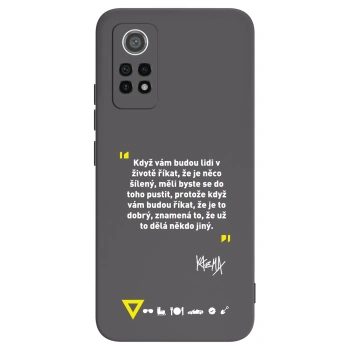 Picasee silikonový černý obal pro Xiaomi Redmi Note 12 Pro 4G - Kazma - MĚLI BYSTE SE DO TOHO PUSTIT
