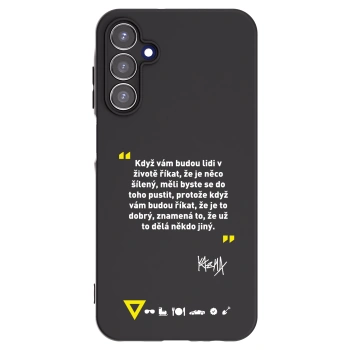 Picasee silikonový černý obal pro Samsung Galaxy A15 A155F 4G - Kazma - MĚLI BYSTE SE DO TOHO PUSTIT