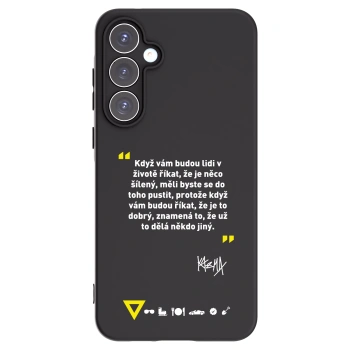 Picasee silikonový černý obal pro Samsung Galaxy A55 5G A556B - Kazma - MĚLI BYSTE SE DO TOHO PUSTIT