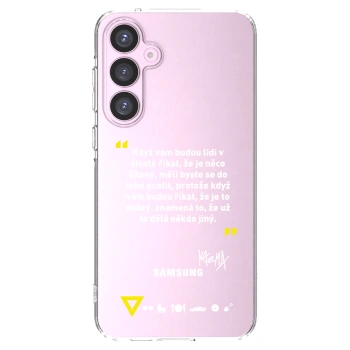 Picasee silikonový průhledný obal pro Samsung Galaxy A55 5G A556B - Kazma - MĚLI BYSTE SE DO TOHO PUSTIT