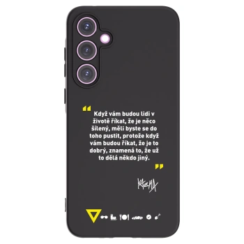 Picasee silikonový černý obal pro Samsung Galaxy A35 5G A356B - Kazma - MĚLI BYSTE SE DO TOHO PUSTIT