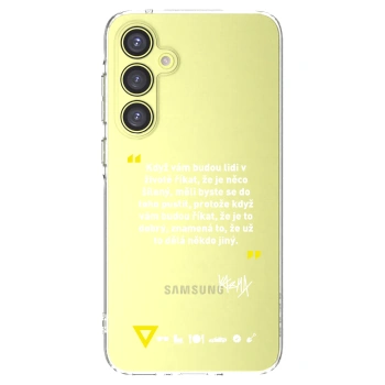 Picasee silikonový průhledný obal pro Samsung Galaxy A35 5G A356B - Kazma - MĚLI BYSTE SE DO TOHO PUSTIT