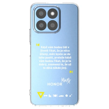 Picasee silikonový průhledný obal pro Honor X8b - Kazma - MĚLI BYSTE SE DO TOHO PUSTIT