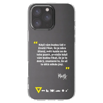 Picasee silikonový průhledný obal pro Apple iPhone 16 Pro Max - Kazma - MĚLI BYSTE SE DO TOHO PUSTIT