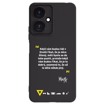 Picasee silikonový černý obal pro Xiaomi Redmi 13C 5G - Kazma - MĚLI BYSTE SE DO TOHO PUSTIT