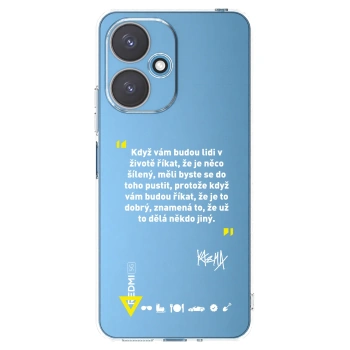 Picasee silikonový průhledný obal pro Xiaomi Redmi 13C 5G - Kazma - MĚLI BYSTE SE DO TOHO PUSTIT