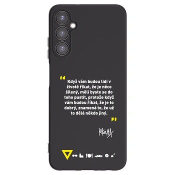Picasee silikonový černý obal pro Samsung Galaxy A05s A057G - Kazma - MĚLI BYSTE SE DO TOHO PUSTIT