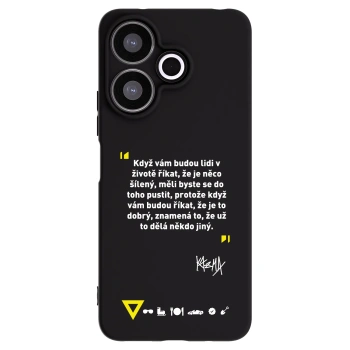 Picasee silikonový černý obal pro Xiaomi Redmi 13 4G - Kazma - MĚLI BYSTE SE DO TOHO PUSTIT