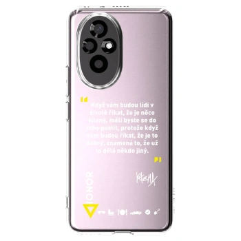 Picasee silikonový průhledný obal pro Honor 200 Pro 5G - Kazma - MĚLI BYSTE SE DO TOHO PUSTIT