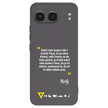 Picasee silikonový černý obal pro OnePlus Nord 4 - Kazma - MĚLI BYSTE SE DO TOHO PUSTIT