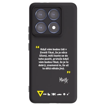 Picasee silikonový černý obal pro Xiaomi 14T Pro - Kazma - MĚLI BYSTE SE DO TOHO PUSTIT