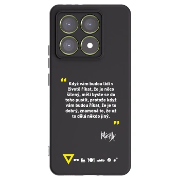 Picasee silikonový černý obal pro Xiaomi 14T - Kazma - MĚLI BYSTE SE DO TOHO PUSTIT