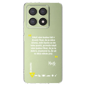 Picasee silikonový průhledný obal pro Xiaomi 14T - Kazma - MĚLI BYSTE SE DO TOHO PUSTIT