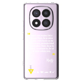 Picasee silikonový průhledný obal pro Xiaomi Redmi Note 14 Pro 5G - Kazma - MĚLI BYSTE SE DO TOHO PUSTIT