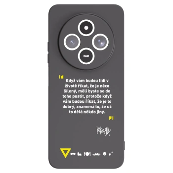 Picasee silikonový černý obal pro Xiaomi Redmi 14C - Kazma - MĚLI BYSTE SE DO TOHO PUSTIT