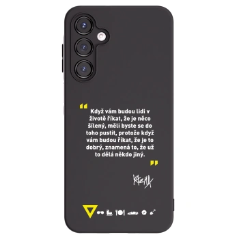 Picasee silikonový černý obal pro Samsung Galaxy A16 5G - Kazma - MĚLI BYSTE SE DO TOHO PUSTIT