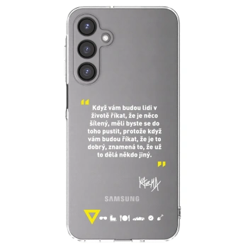 Picasee silikonový průhledný obal pro Samsung Galaxy A16 5G - Kazma - MĚLI BYSTE SE DO TOHO PUSTIT