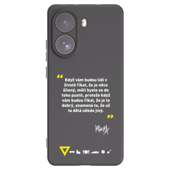 Picasee silikonový černý obal pro Xiaomi Poco X7 - Kazma - MĚLI BYSTE SE DO TOHO PUSTIT