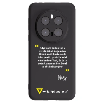 Picasee silikonový černý obal pro Honor Magic7 Pro 5G - Kazma - MĚLI BYSTE SE DO TOHO PUSTIT