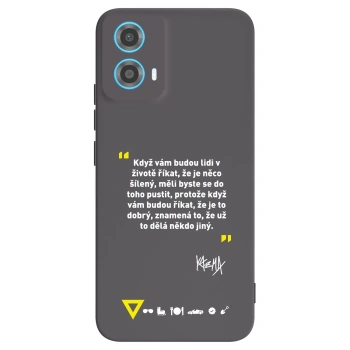 Picasee silikonový černý obal pro Motorola Moto G34 5G - Kazma - MĚLI BYSTE SE DO TOHO PUSTIT