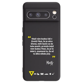 Picasee silikonový černý obal pro Google Pixel 8 Pro - Kazma - MĚLI BYSTE SE DO TOHO PUSTIT