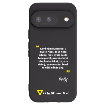 Picasee silikonový černý obal pro Google Pixel 9 - Kazma - MĚLI BYSTE SE DO TOHO PUSTIT