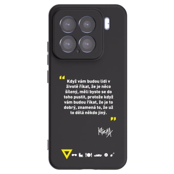 Picasee silikonový černý obal pro Xiaomi 15 - Kazma - MĚLI BYSTE SE DO TOHO PUSTIT