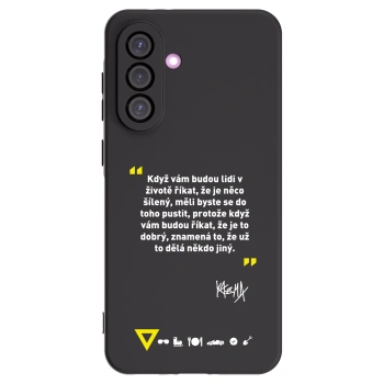 Picasee silikonový černý obal pro Samsung Galaxy A36 5G - Kazma - MĚLI BYSTE SE DO TOHO PUSTIT